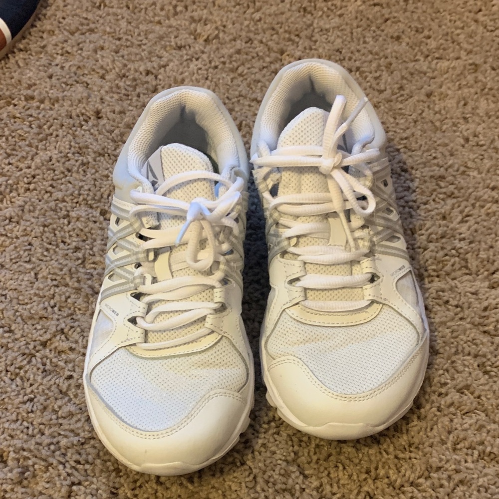 Reebok White Lace-Up Sneakers